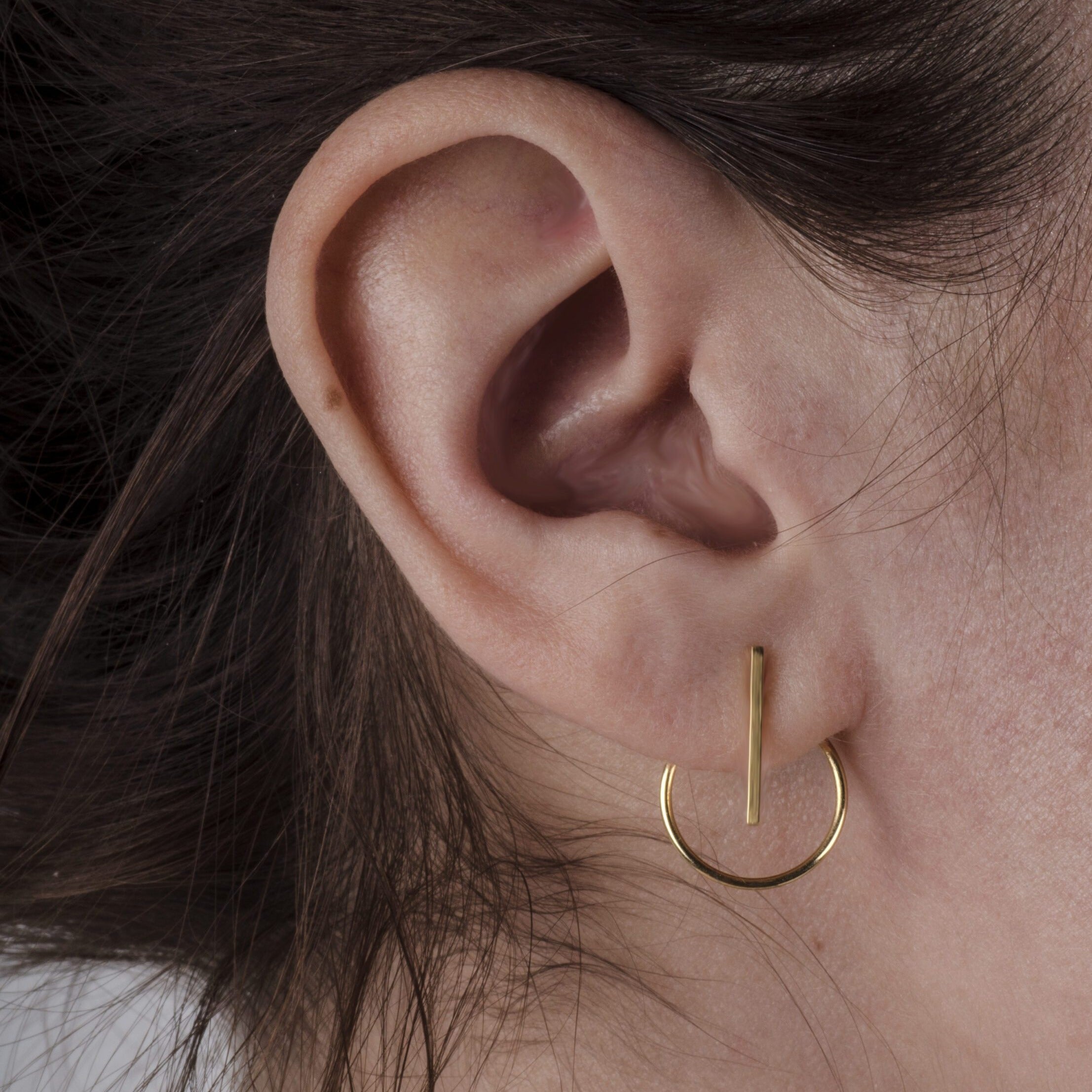 Oorbellen 14k pluto stripe