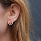 Earrings hammered