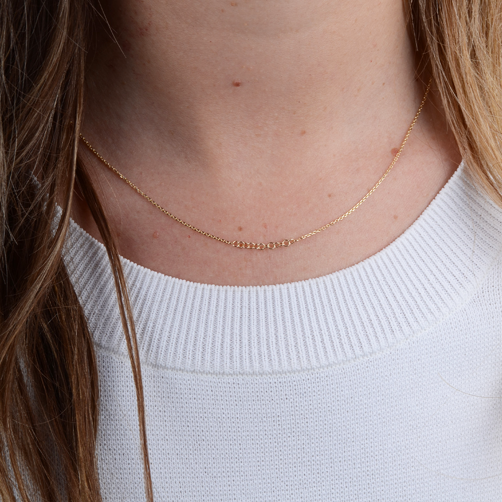 Ketting 14k amor