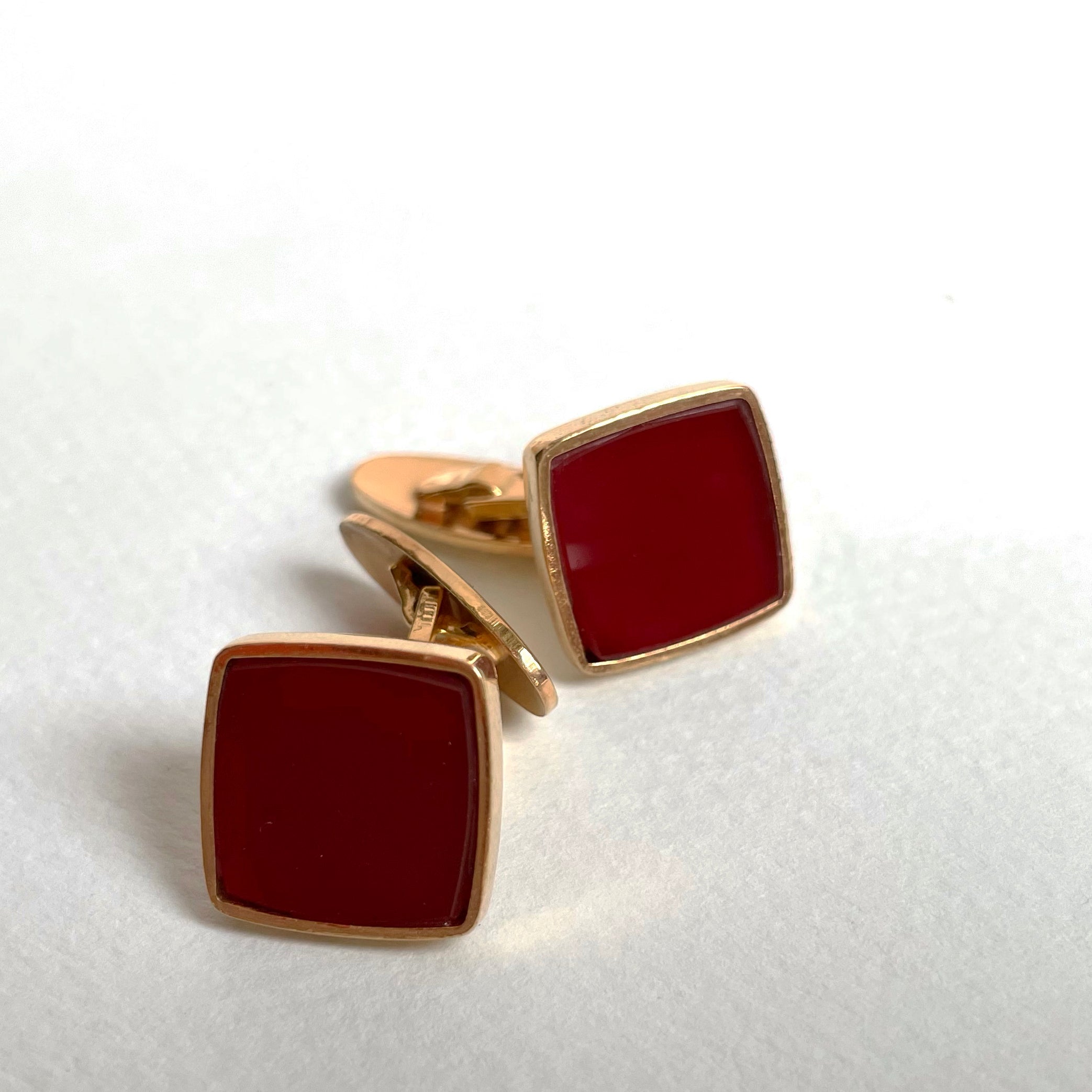 Manchetknopen onyx en carneool