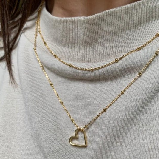 Pendant 14k big heart