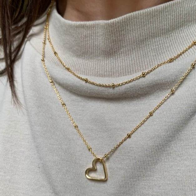 Hanger 14k big heart