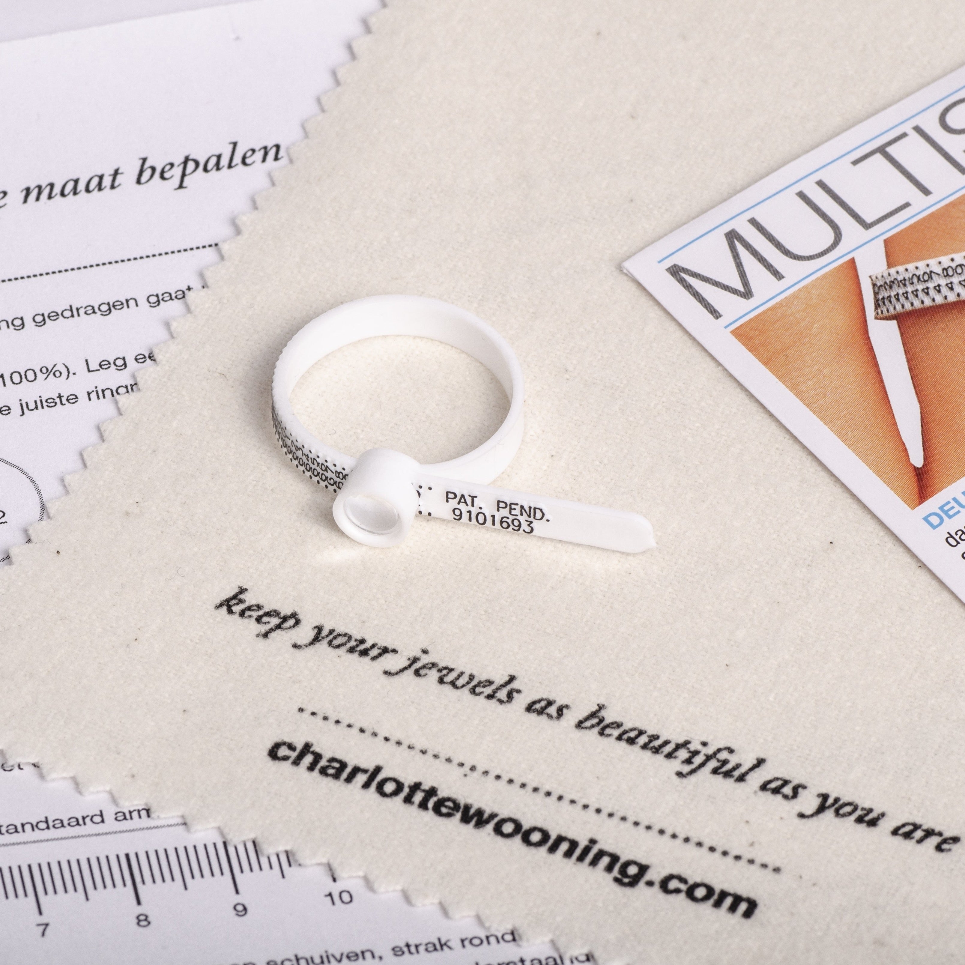 Ringsizer thuis je ringmaat opmeten