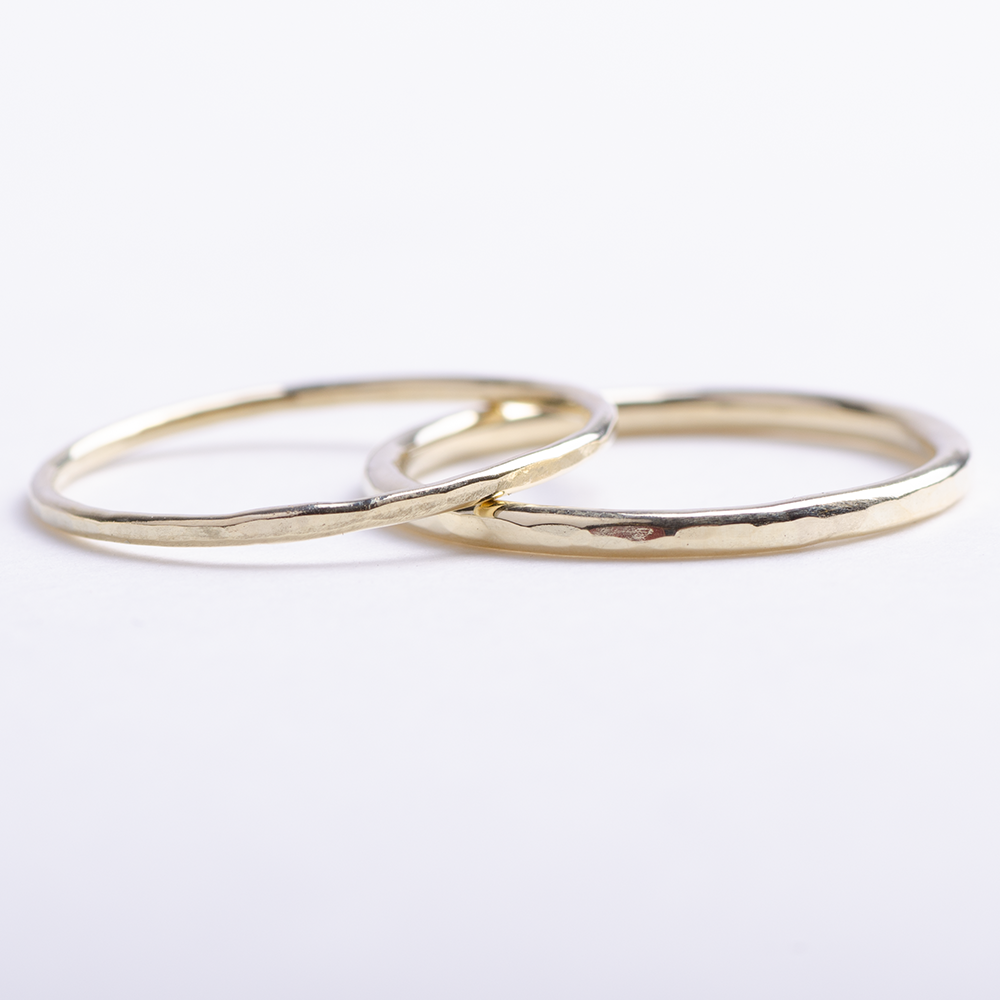 Ring 14k hammered
