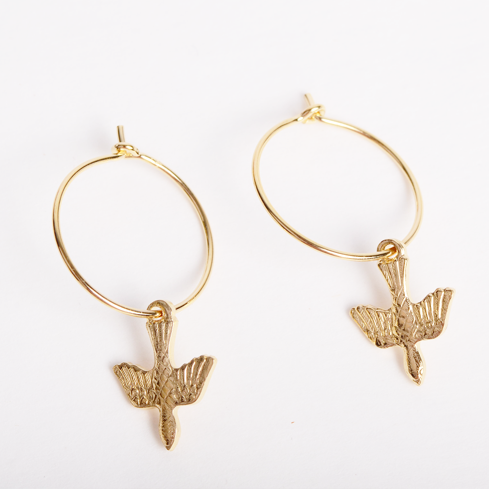 Oorbellen bird hoop